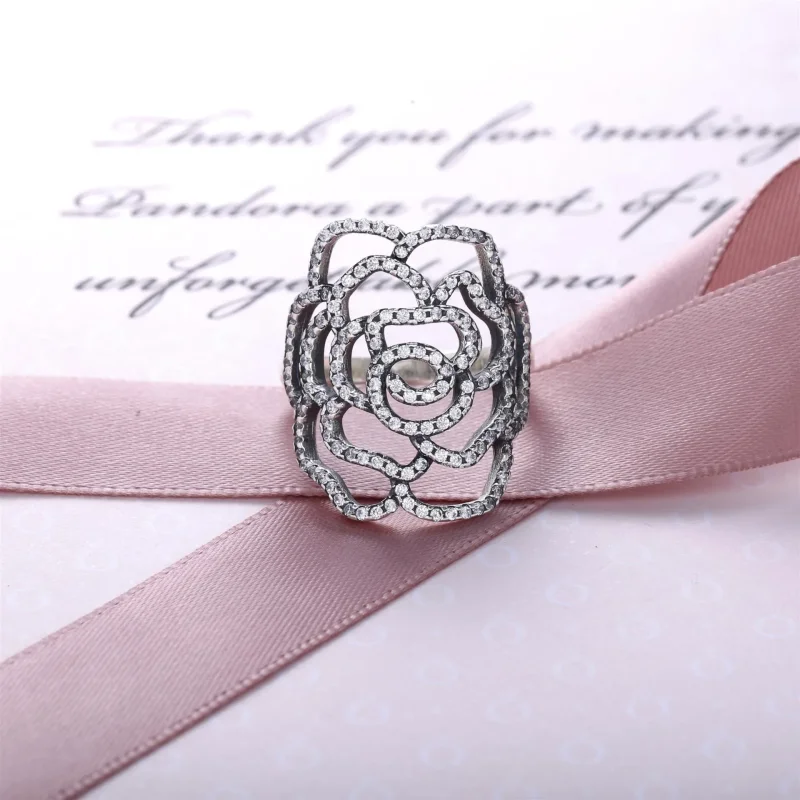 (bilde for) Pandora Blomstrende rose, ring - 190951CZ - Vis 2