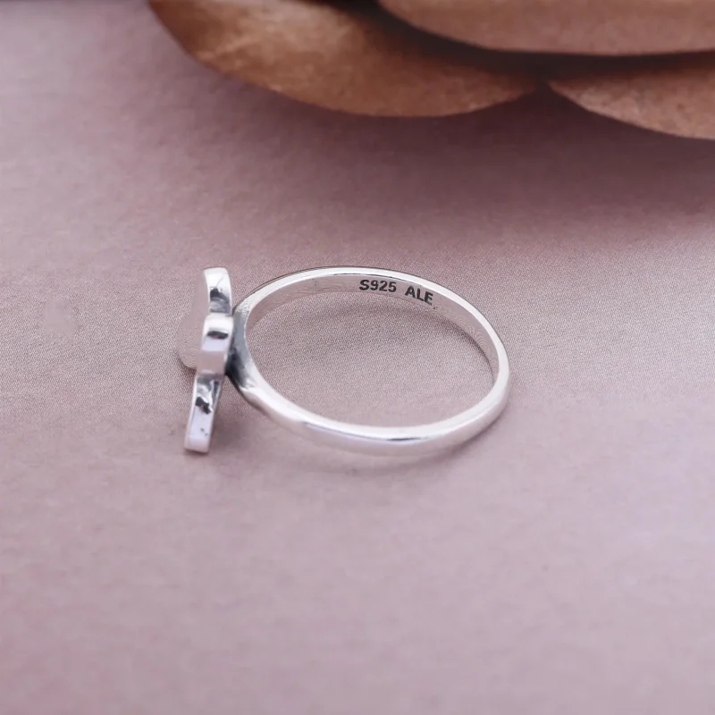 (bilde for) Pandora Butterfly silver ring with clear cubic zirconia - 190993CZ - Vis 3