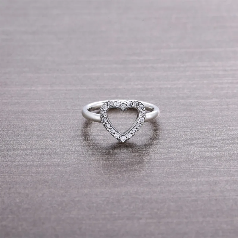 (bilde for) Pandora Captured Heart - 190861CZ - Vis 2