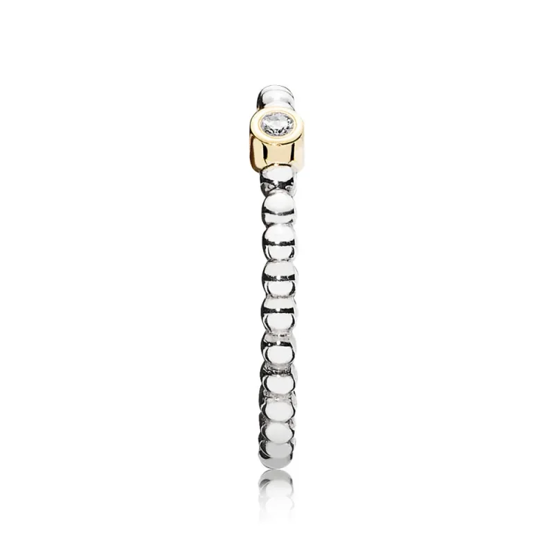 (bilde for) Pandora Evening Star, Silver ring, 14k, 0.03ct TW h/vs diamond - 190214D - Vis 2