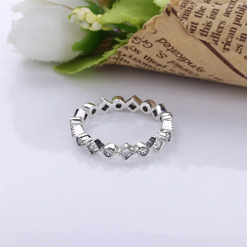 (bilde for) Pandora Forlokkende briljant prinsesse, ring - 190943CZ - Vis 3