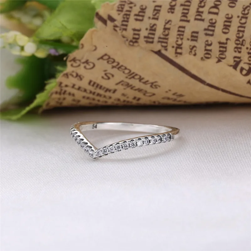 (bilde for) Pandora Funklende Ønskebein Ring - 196316CZ - Vis 2
