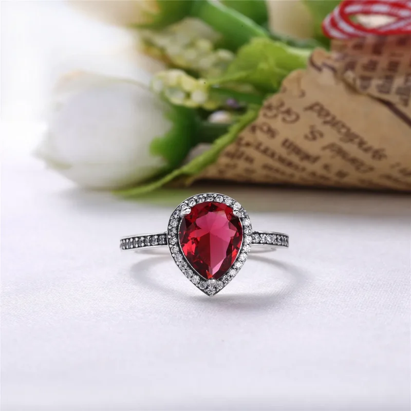 (bilde for) Pandora Funklende Tåreformet Ring - 196251CZ - Vis 2