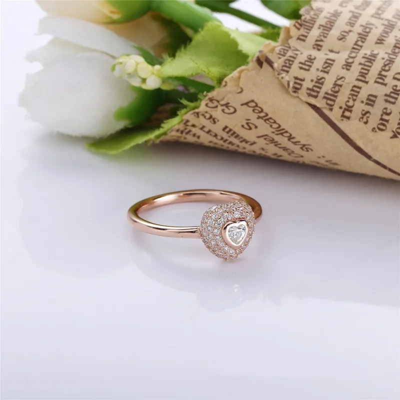 (bilde for) PANDORA Hjertering i rosa gull - PY00134-1 - Vis 3