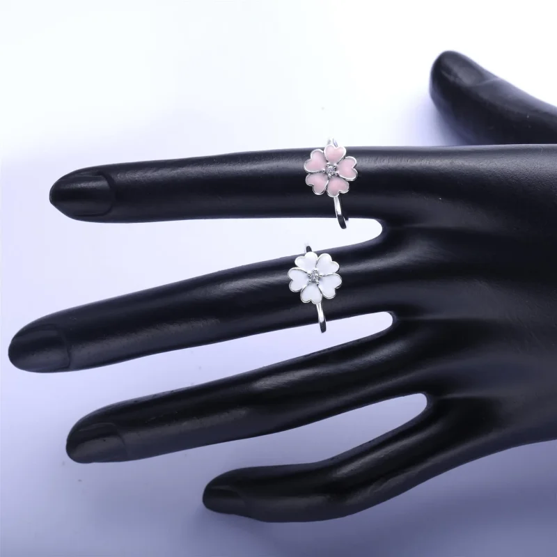 (bilde for) Pandora Hvit nøkleblom, ring - 190931EN12 - Vis 5