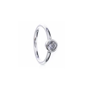 PANDORA Petite Circle Ring, Klar CZ - 191043CZA (bilde for) PANDORA Petite Circle Ring, Klar CZ - 191043CZA