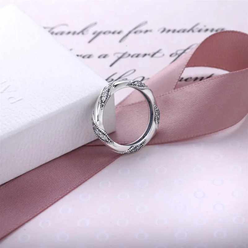 (bilde for) Pandora Ribbon of Love - 190981CZ - Vis 2