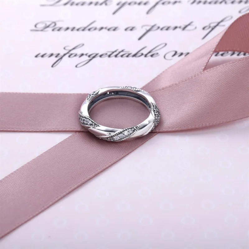 (bilde for) Pandora Ribbon of Love - 190981CZ - Vis 3