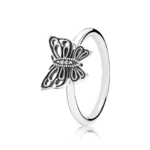 Pandora Ring, sterlingsølv, sommerfugl - 190901CZ (bilde for) Pandora Ring, sterlingsølv, sommerfugl - 190901CZ