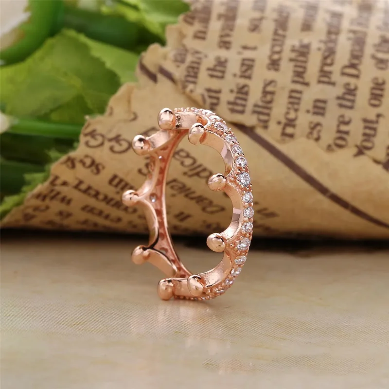 (bilde for) Pandora Rosa Funklende Krone Ring - 187087NPO - Vis 2