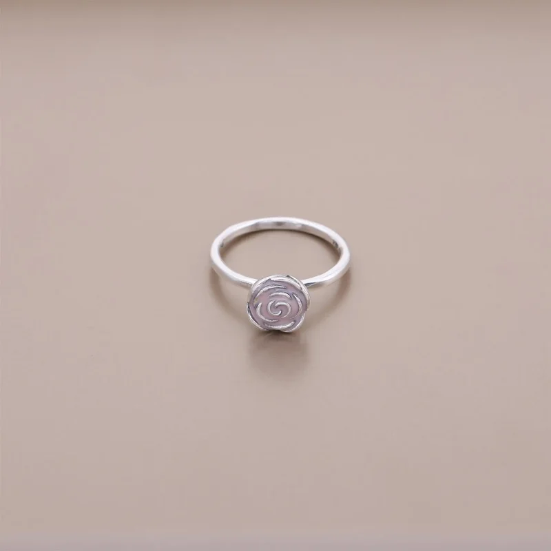(bilde for) Pandora Rose silver ring with pink enamel - 190905EN40 - Vis 2