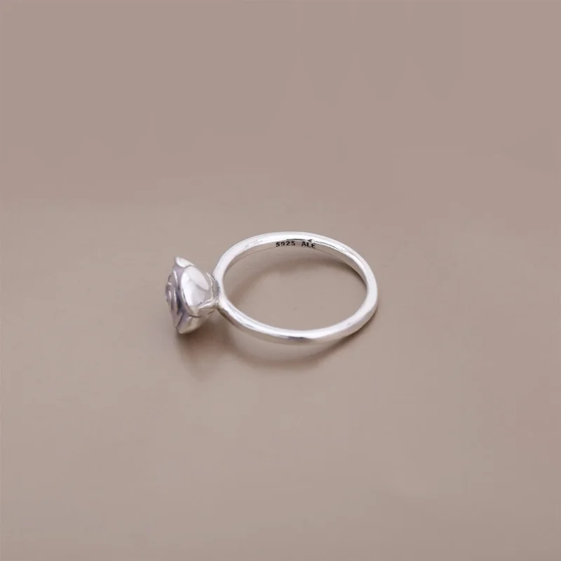 (bilde for) Pandora Rose silver ring with pink enamel - 190905EN40 - Vis 3