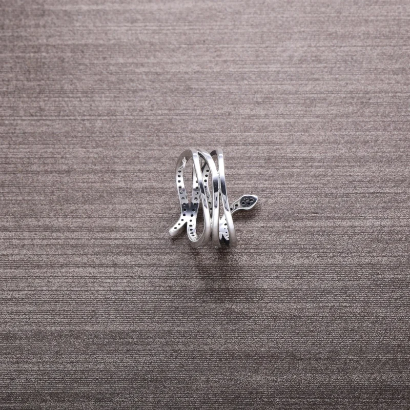 (bilde for) Pandora Sammenkveilet slange, ring - 190954CZ - Vis 3