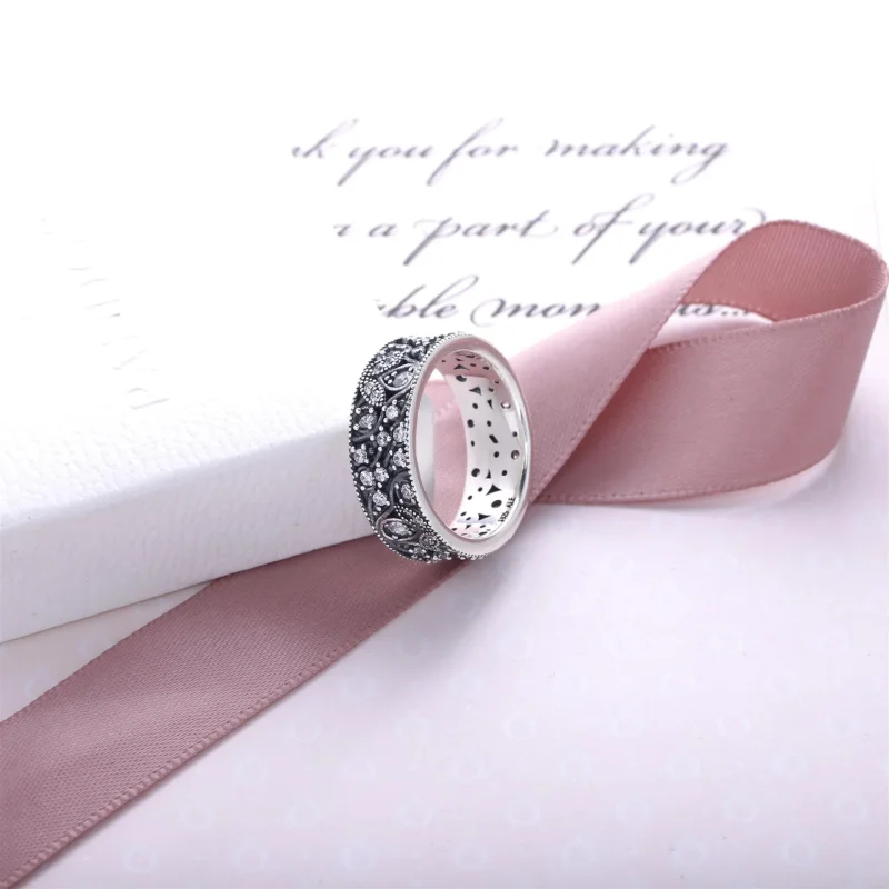 (bilde for) Pandora Shimmering Leaves - 190965CZ - Vis 3