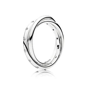 (bilde for) Pandora Silver ring with clear cubic zirconia - 191034CZ