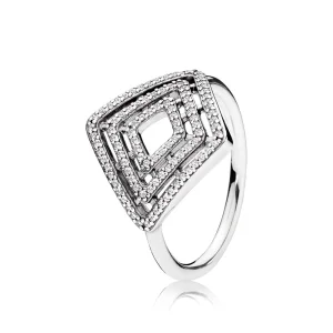 (bilde for) Pandora Silver ring with clear cubic zirconia - 196210CZ