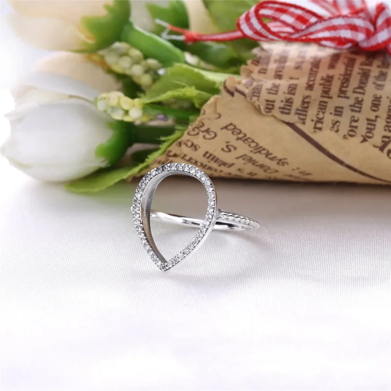(bilde for) Pandora Silver ring with clear cubic zirconia - 196253CZ - Vis 3