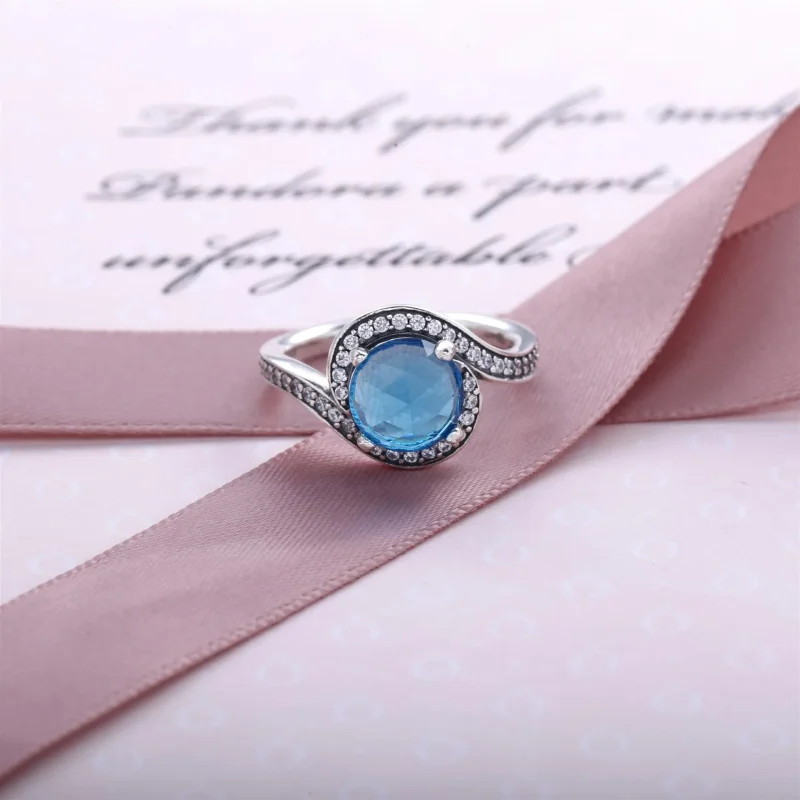 (bilde for) Pandora Sky Blue Radiant Embellishment - 190968NBS - Vis 2