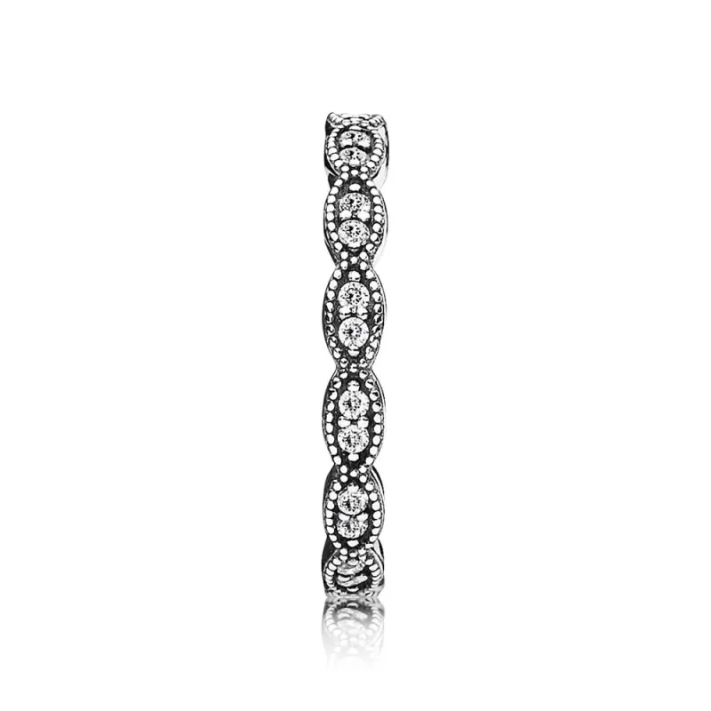(bilde for) Pandora Sparkling Leaves Band - 190923CZ - Vis 2