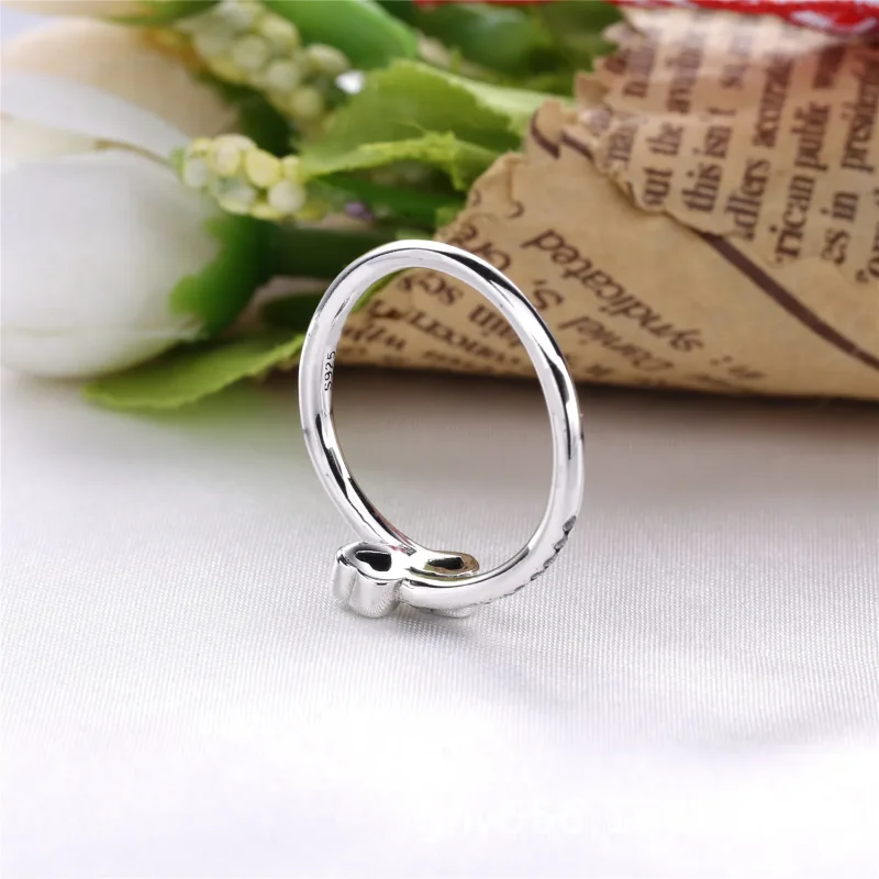 (bilde for) Pandora To Funklende Hjerter Ring - 191023CZ - Vis 3
