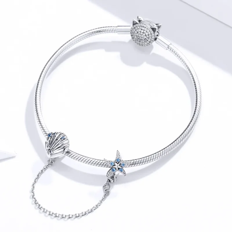 (bilde for) Pandora Style Deep Sea Star sikkerhetskjede - SCC1478 - Vis 3