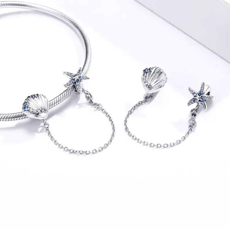 (bilde for) Pandora Style Deep Sea Star sikkerhetskjede - SCC1478 - Vis 4