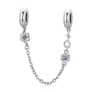 (bilde for) Pandora Style Retro Flowers sikkerhetskjede - SCC2100