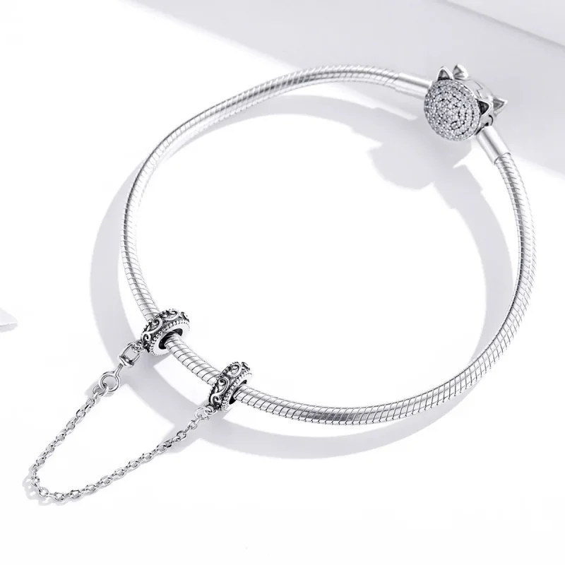 (bilde for) Pandora Style Silver Classical Vine sikkerhetskjede - SCC1546 - Vis 2