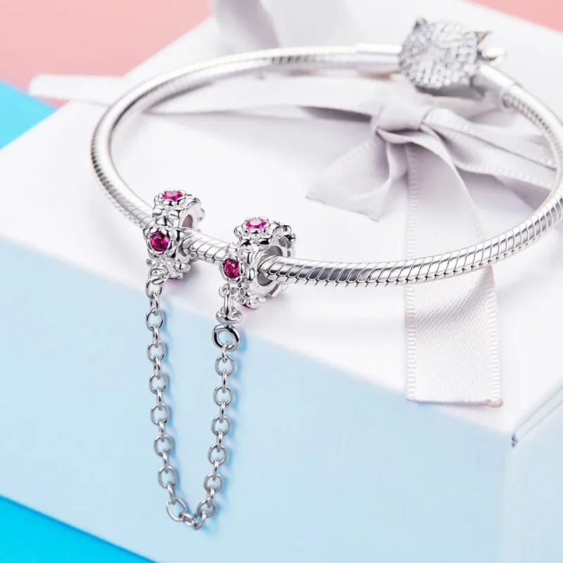 (bilde for) Pandora Style Silver Fairy's Garland sikkerhetskjede - BSC035 - Vis 4