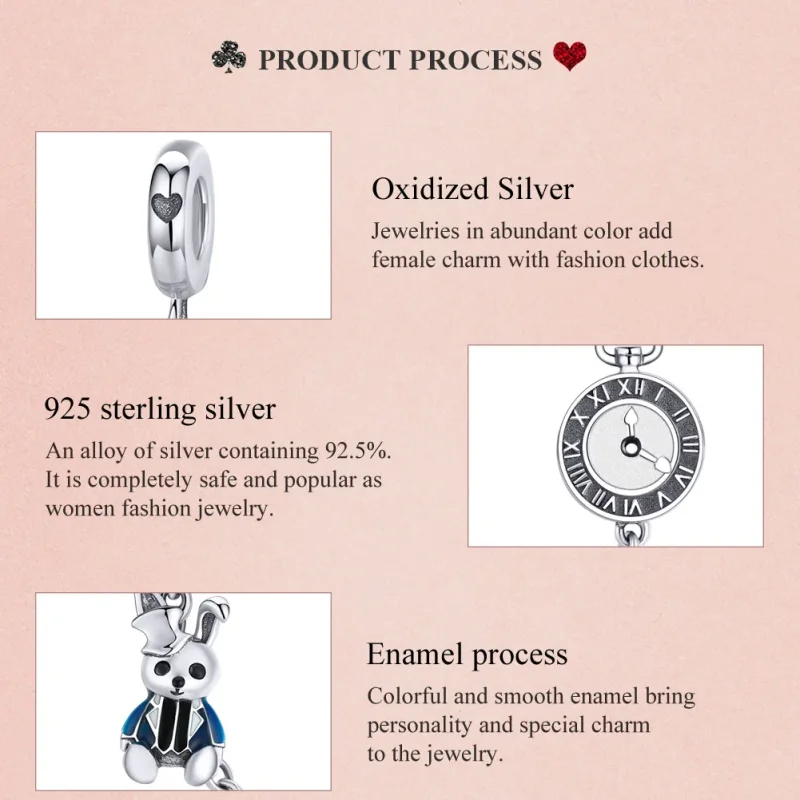 (bilde for) Pandora Style Silver Hare sikkerhetskjede - SCC1443 - Vis 8