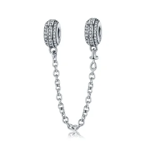 (bilde for) Pandora Style Silver Pave sikkerhetskjede - SCC812