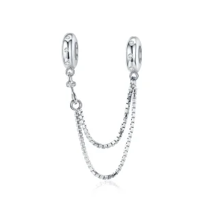 (bilde for) Pandora Style Silver Simple Chain Safety Chain - SCC1419