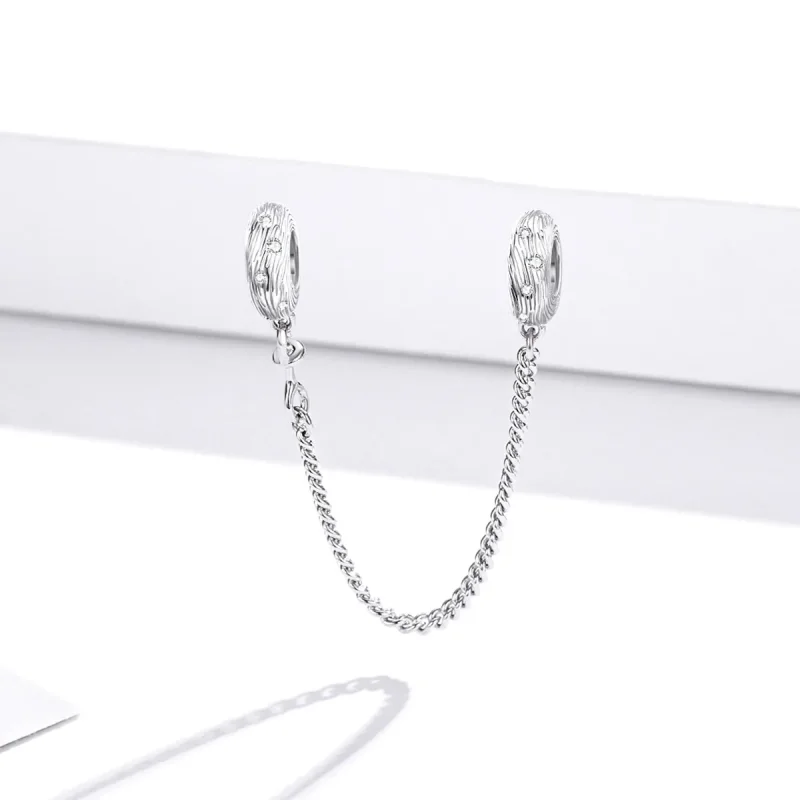 (bilde for) Pandora Style Silver Water Wave sikkerhetskjede - SCC1577 - Vis 2