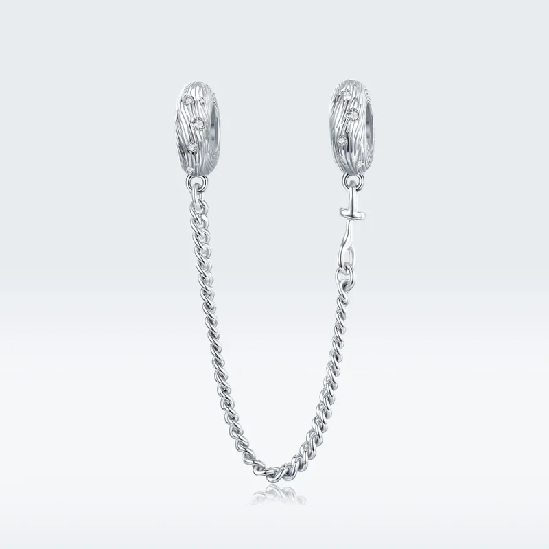 (bilde for) Pandora Style Silver Water Wave sikkerhetskjede - SCC1577 - Vis 5