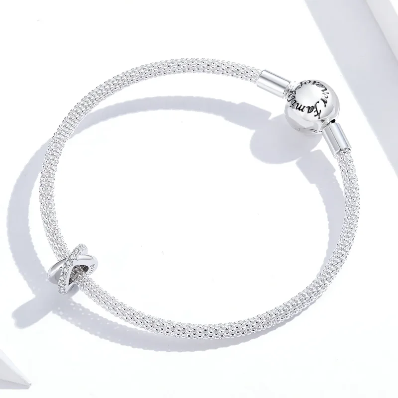 (bilde for) Pandora Style Silver Chic Spacer Charm - BSC214 - Vis 2