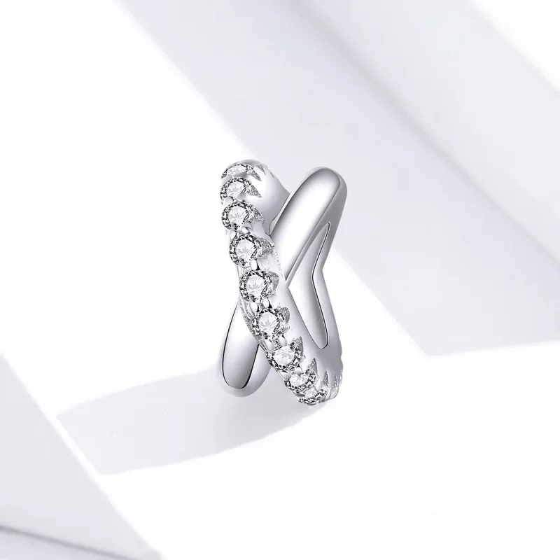 (bilde for) Pandora Style Silver Chic Spacer Charm - BSC214 - Vis 4