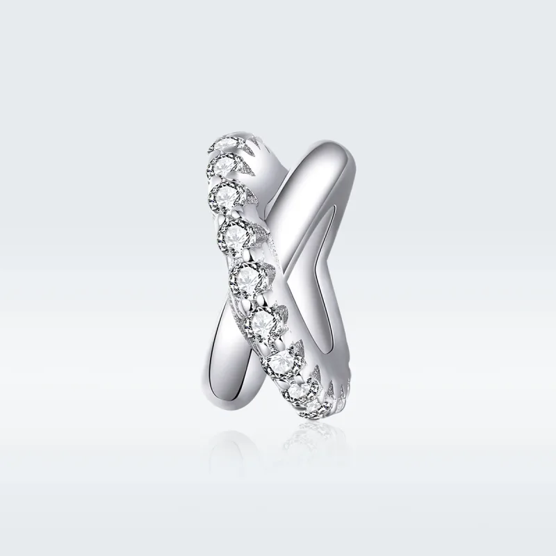 (bilde for) Pandora Style Silver Chic Spacer Charm - BSC214 - Vis 5