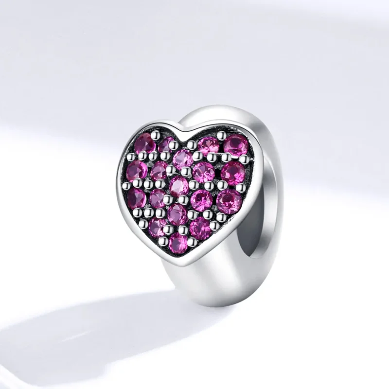 (bilde for) Pandora Style Silver Love Spacer Charm - SCC1336 - Vis 2