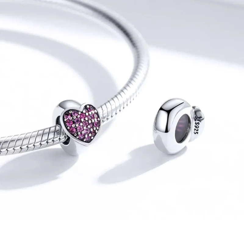 (bilde for) Pandora Style Silver Love Spacer Charm - SCC1336 - Vis 4