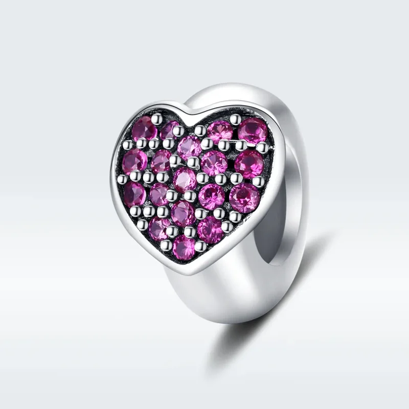 (bilde for) Pandora Style Silver Love Spacer Charm - SCC1336 - Vis 5