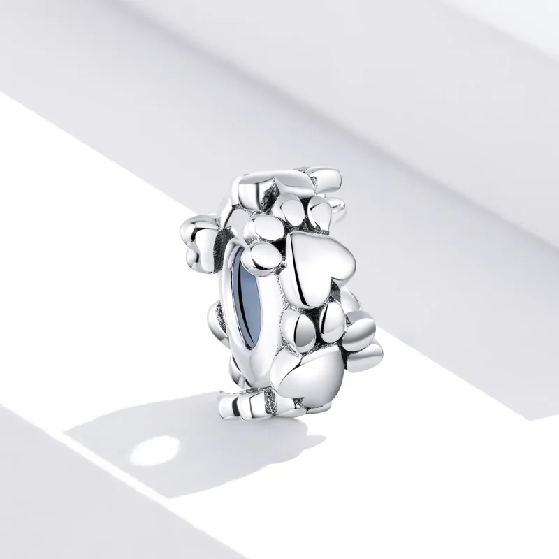 (bilde for) Pandora Style Silver Sweet Hearts Spacer Charm - SCC1504 - Vis 4