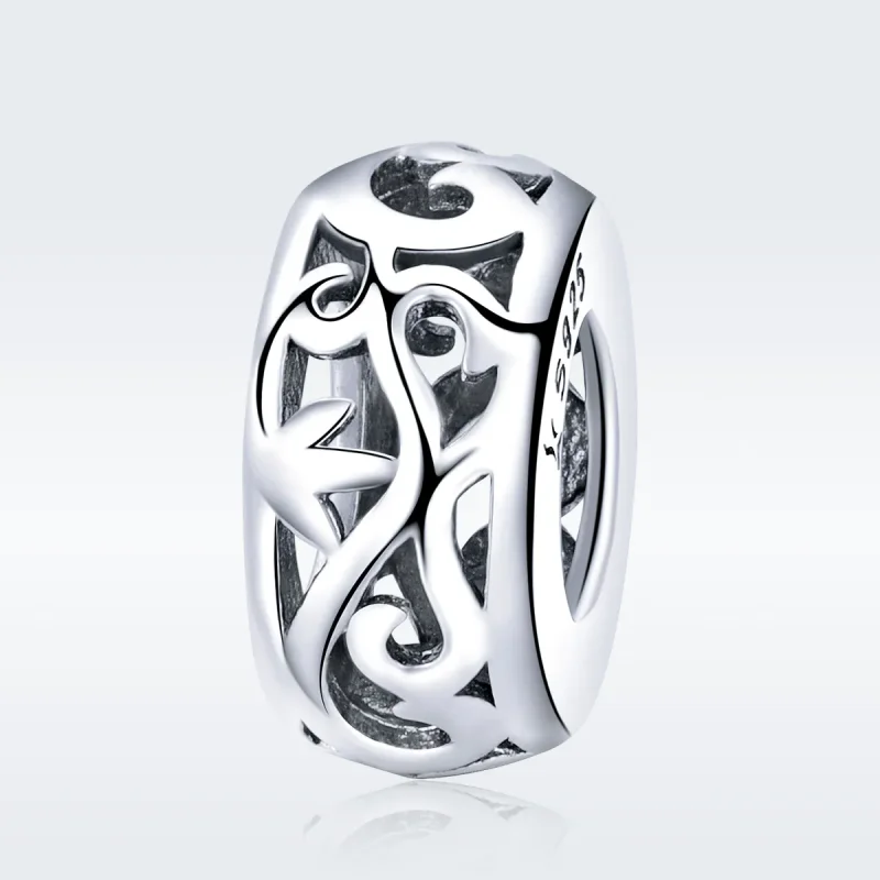 (bilde for) Pandora Style Silver Vintage Spacer Charm - SCC716 - Vis 3