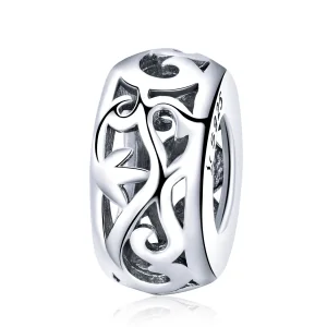 (bilde for) Pandora Style Silver Vintage Spacer Charm - SCC716