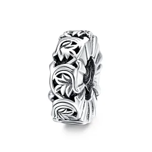 (bilde for) Pandora Style Silver Vintage Vines Spacer Charm - SCC1601
