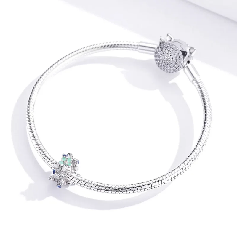 (bilde for) Pandora Style Sølv Fargerik Hage Spacer Charm - BSC288 - Vis 2