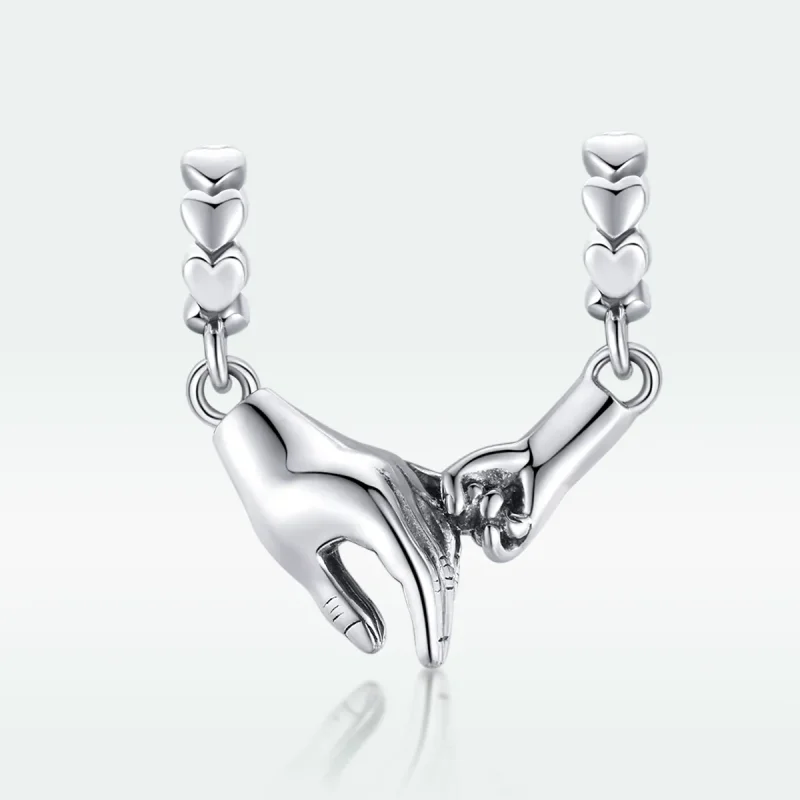 (bilde for) Pandora Style Sølv Hand In Hand Spacer Charm - SCC1700 - Vis 5