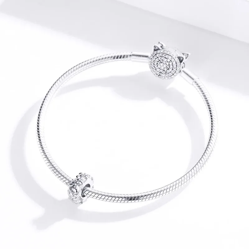 (bilde for) Pandora Style Sølv Ladybug Spacer Charm - BSC112 - Vis 2