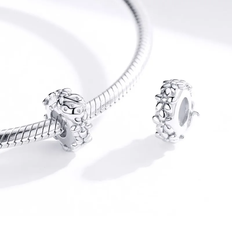 (bilde for) Pandora Style Sølv Ladybug Spacer Charm - BSC112 - Vis 3