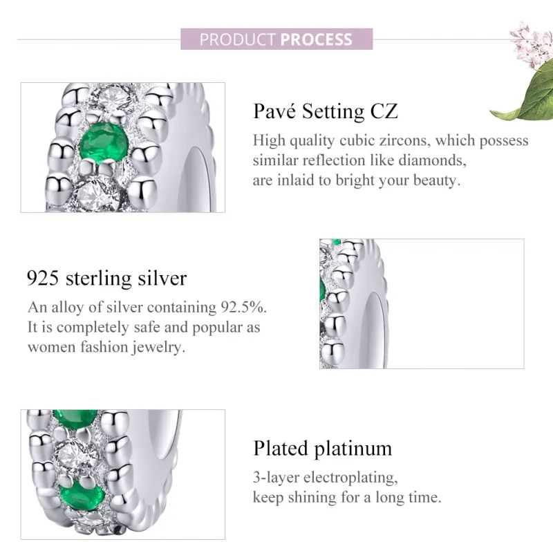 (bilde for) Pandora Style Sølv Retro Spacer Charm - BSC185 - Vis 8