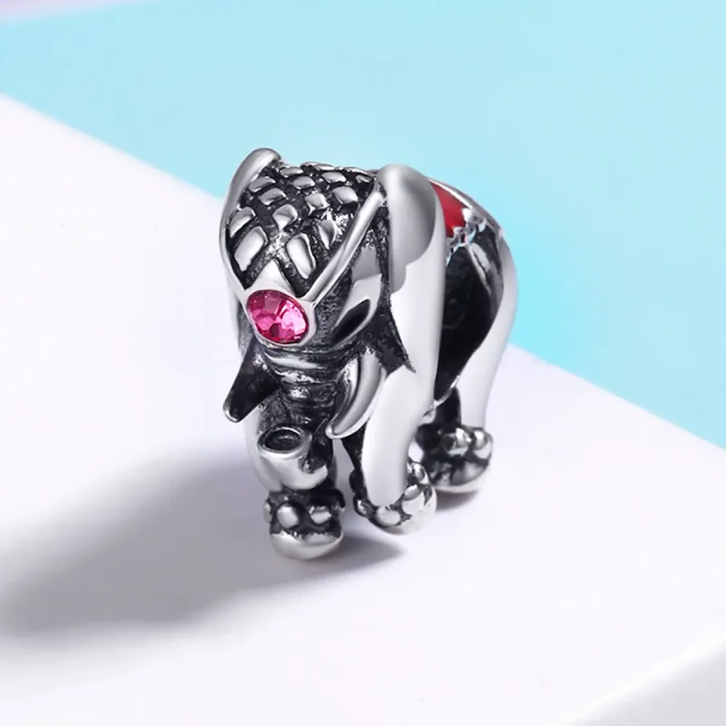 (bilde for) Pandora Style Sølv Søt Babyelefant Spacer Charm - SCC321 - Vis 3